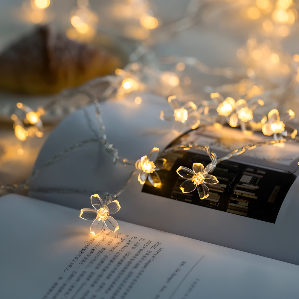 Sparkle Lichterkette - Dekorative Kugel, Blumen, Stern, Schneeflocke LED String Lights