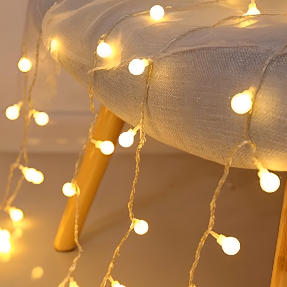 Sparkle Lichterkette - Dekorative Kugel, Blumen, Stern, Schneeflocke LED String Lights