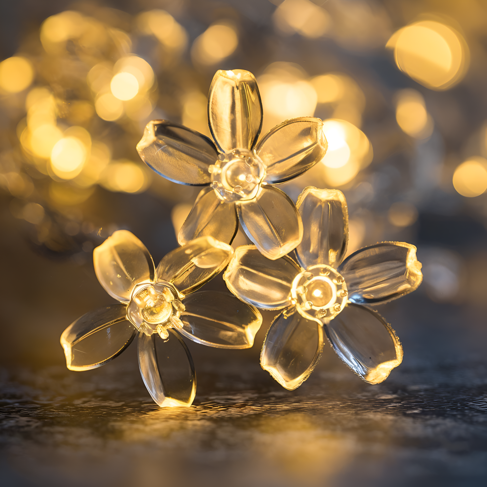 Sparkle Lichterkette - Dekorative Kugel, Blumen, Stern, Schneeflocke LED String Lights