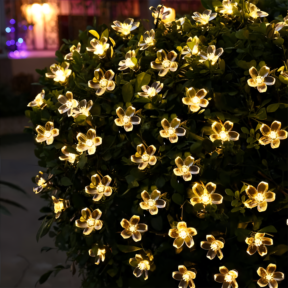 Sparkle Lichterkette - Dekorative Kugel, Blumen, Stern, Schneeflocke LED String Lights