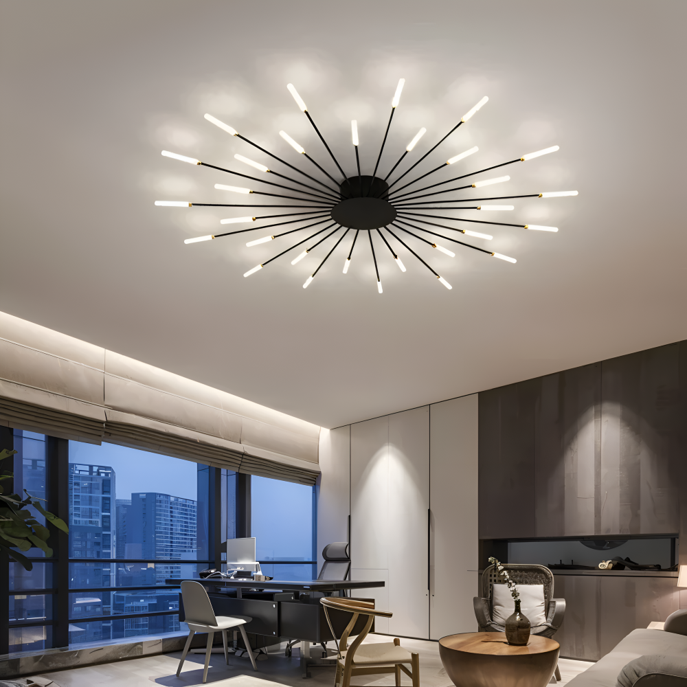 SpiraBright - Luxuriöses Feuerwerk Design Nordische LED Deckenleuchte