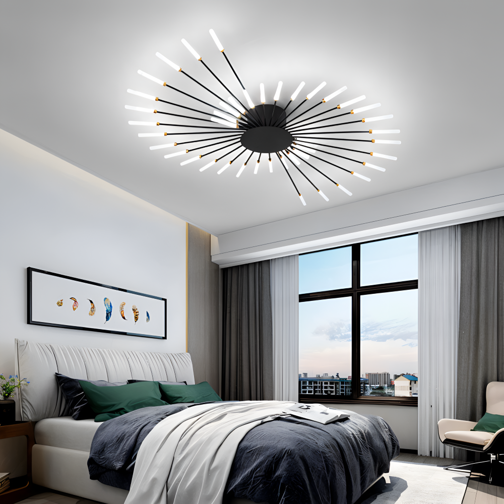 SpiraBright - Luxuriöses Feuerwerk Design Nordische LED Deckenleuchte