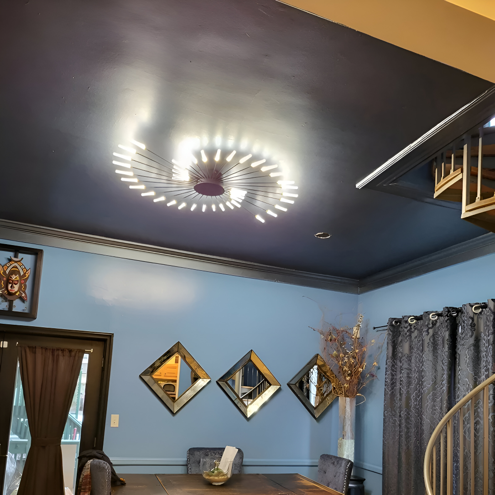 SpiraBright - Luxuriöses Feuerwerk Design Nordische LED Deckenleuchte