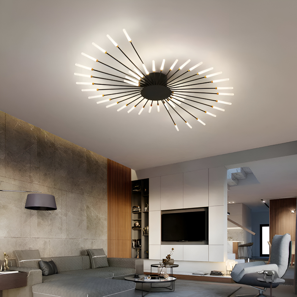 SpiraBright - Luxuriöses Feuerwerk Design Nordische LED Deckenleuchte