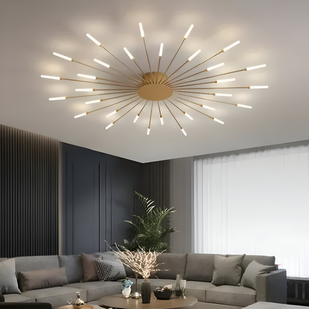 SpiraBright - Luxuriöses Feuerwerk Design Nordische LED Deckenleuchte