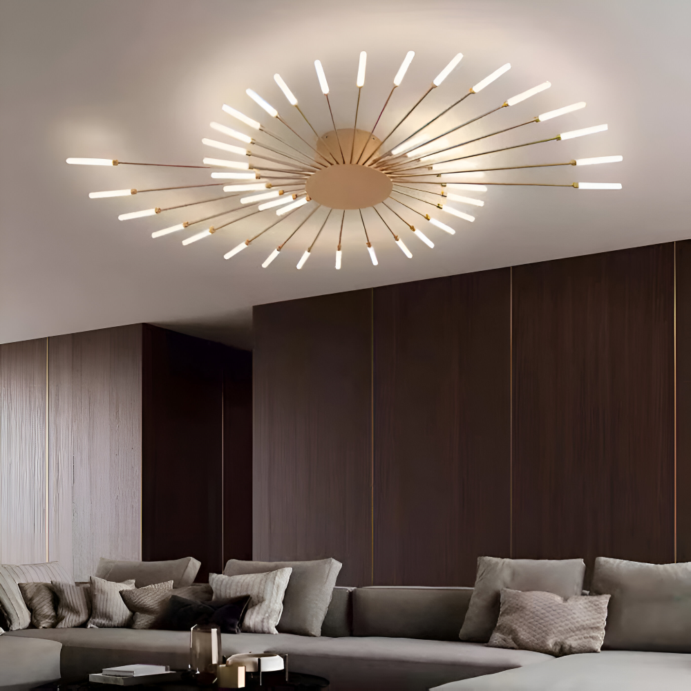 SpiraBright - Luxuriöses Feuerwerk Design Nordische LED Deckenleuchte