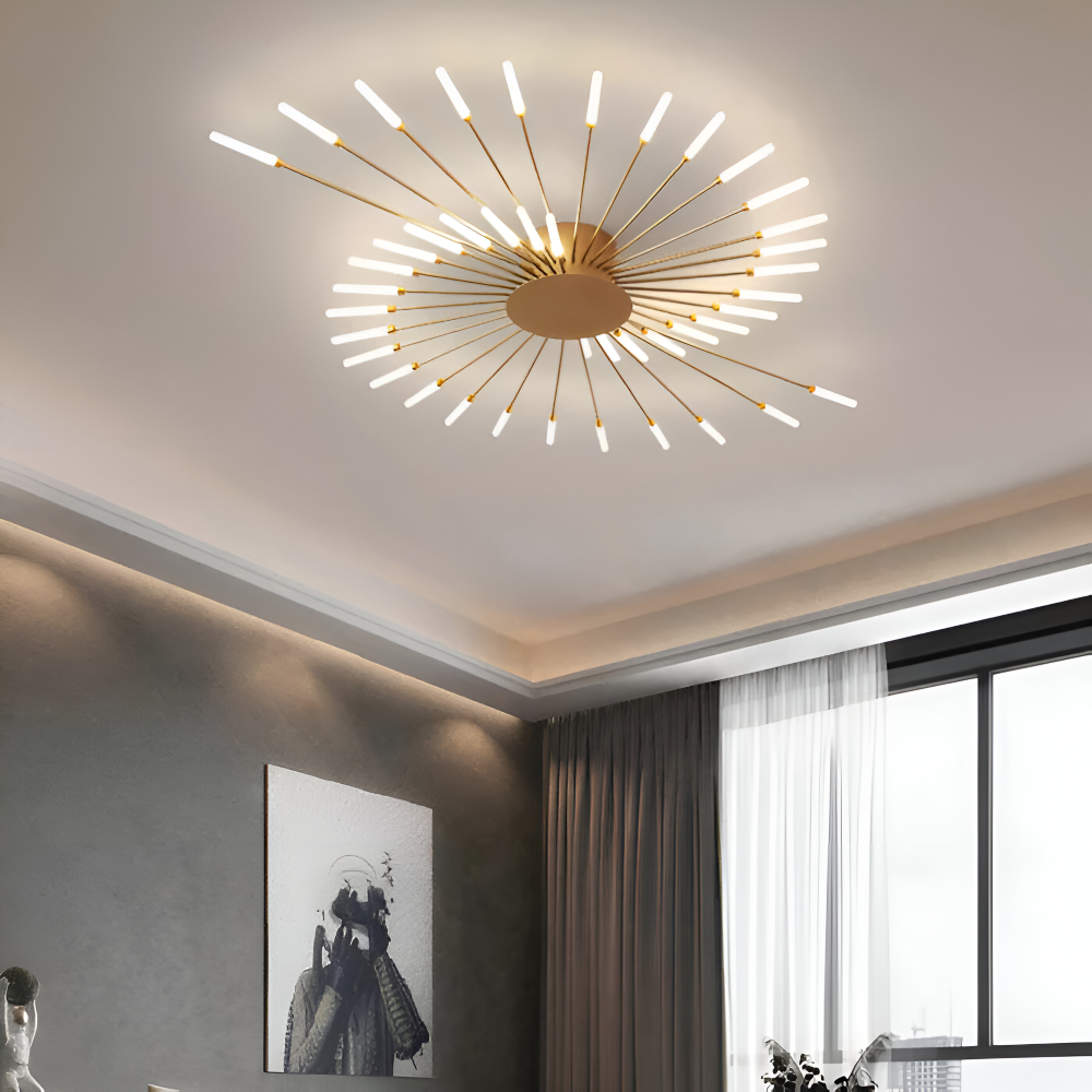SpiraBright - Luxuriöses Feuerwerk Design Nordische LED Deckenleuchte
