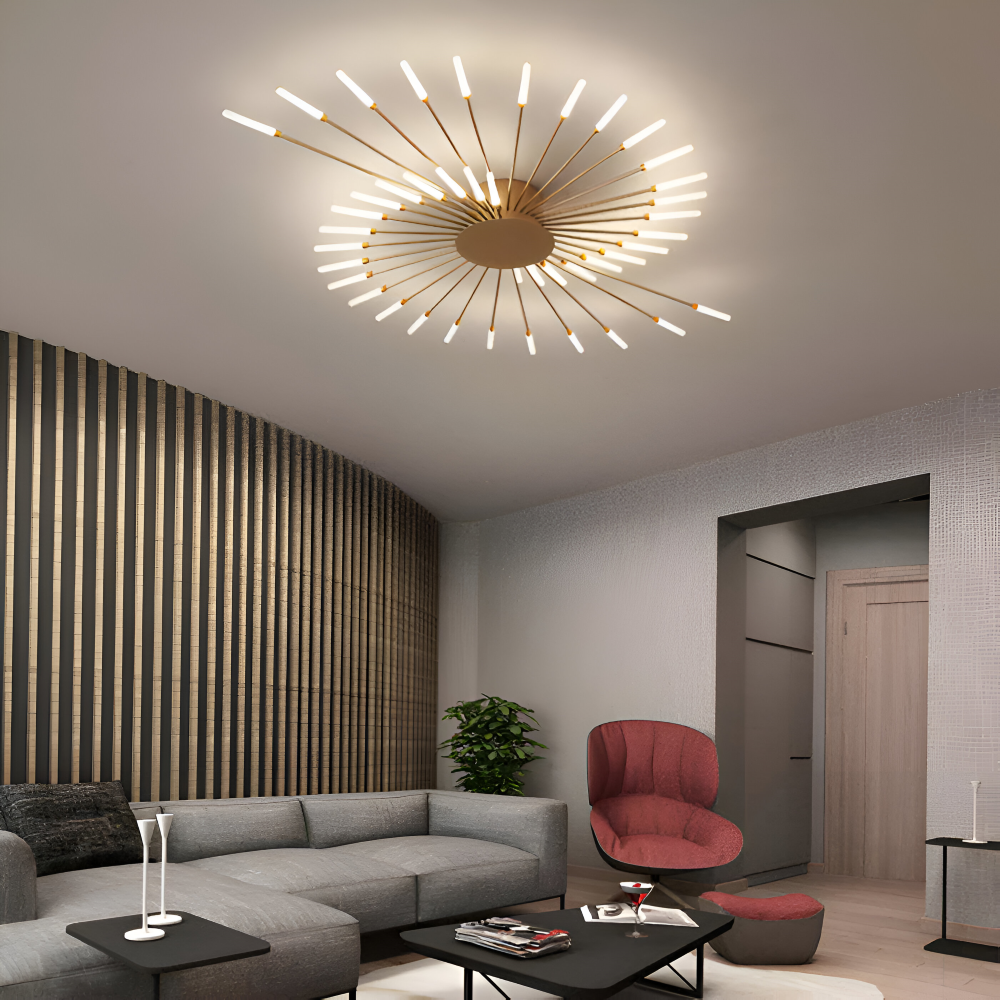 SpiraBright - Luxuriöses Feuerwerk Design Nordische LED Deckenleuchte