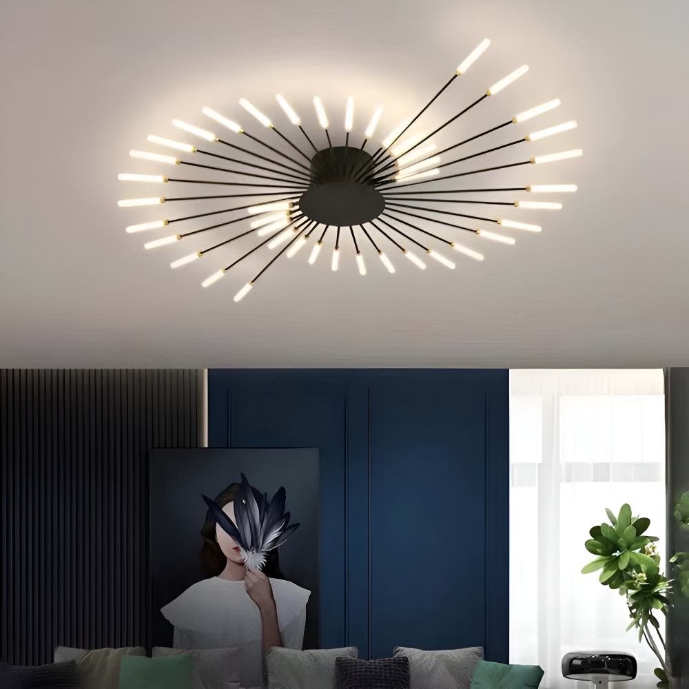 SpiraBright - Luxuriöses Feuerwerk Design Nordische LED Deckenleuchte