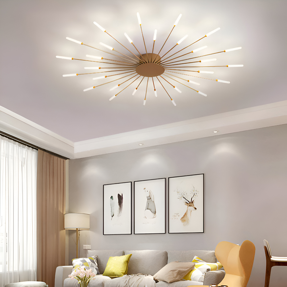 SpiraBright - Luxuriöses Feuerwerk Design Nordische LED Deckenleuchte