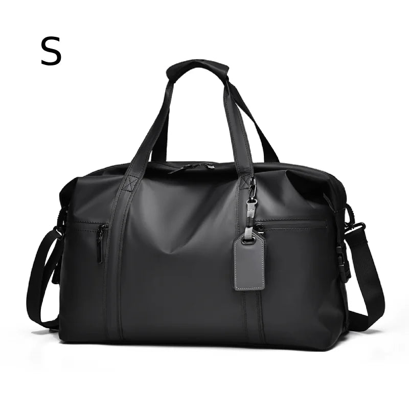 Sportliche PU Sporttasche - Elegante Schwarze Fitness- und Reisetasche mit Verstellbarem Schultergurt 6