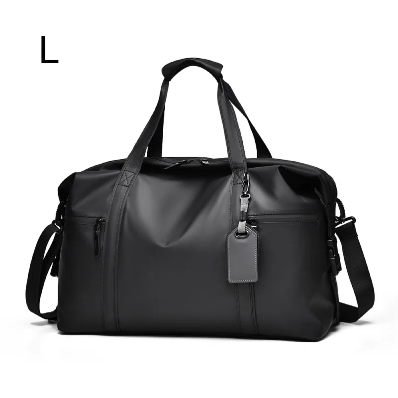 Sportliche PU Sporttasche - Elegante Schwarze Fitness- und Reisetasche mit Verstellbarem Schultergurt 7