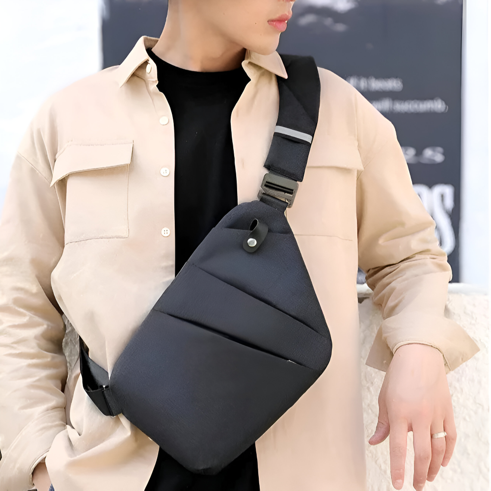 StealthGuard - Reisetasche - Anti-Diebstahl-Tasche für Reisen - Slim Sling Tasche
