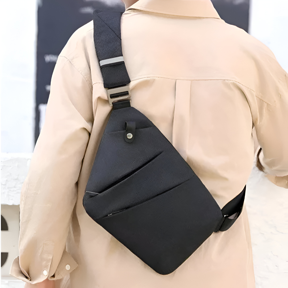 StealthGuard - Reisetasche - Anti-Diebstahl-Tasche für Reisen - Slim Sling Tasche