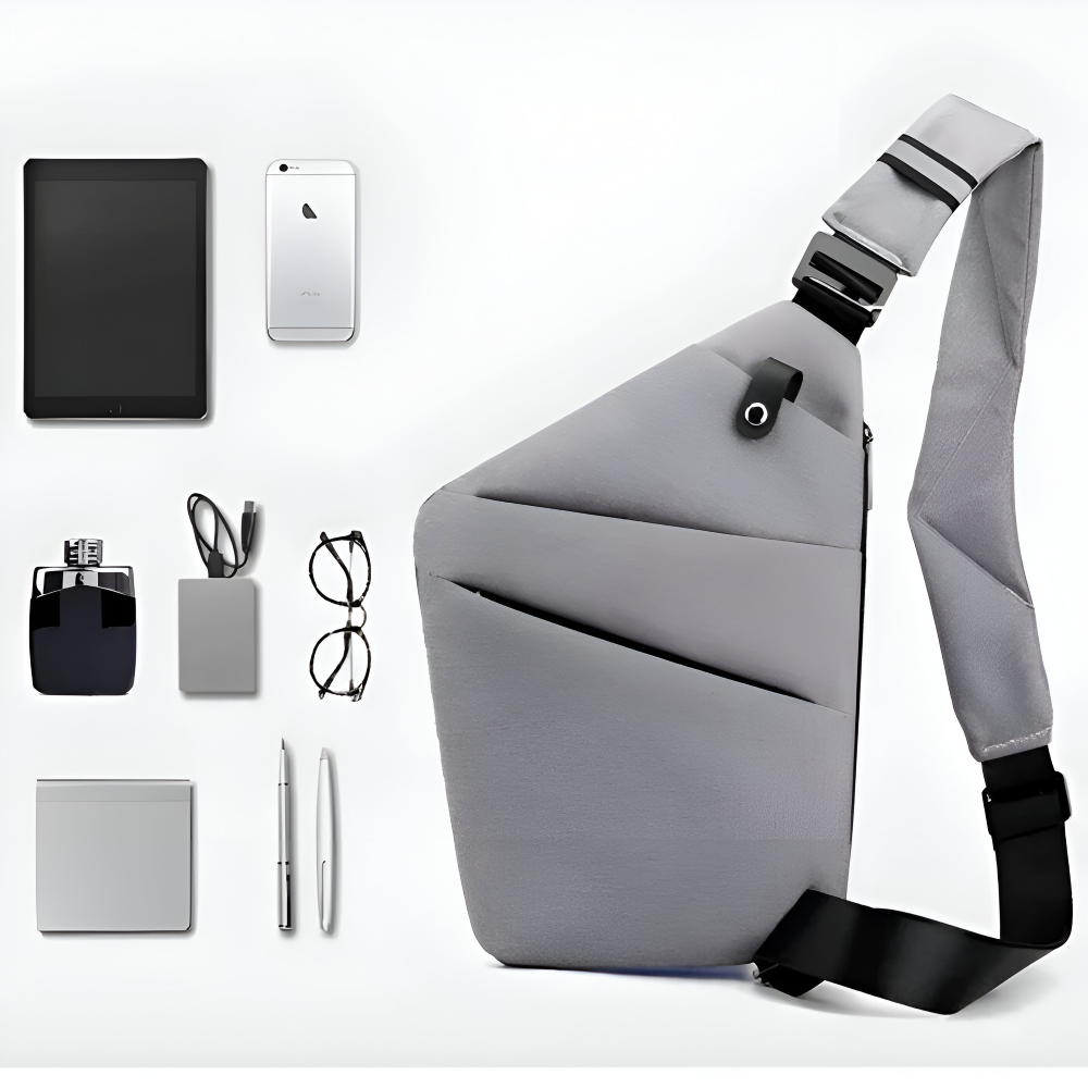 StealthGuard - Reisetasche - Anti-Diebstahl-Tasche für Reisen - Slim Sling Tasche