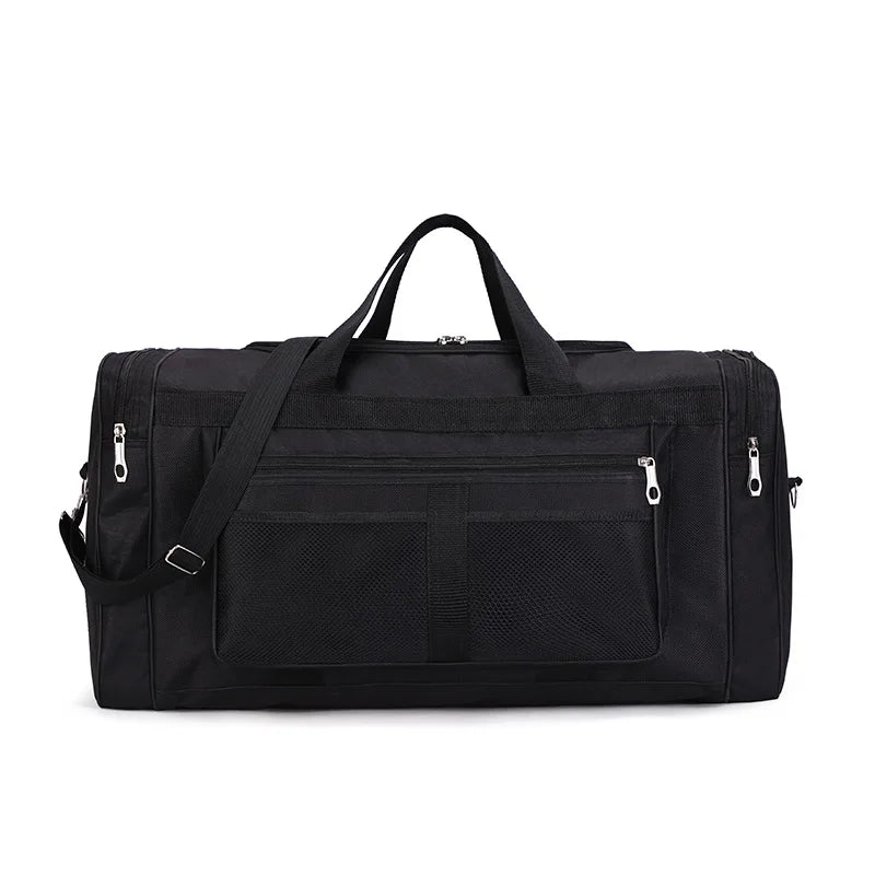 Stylische Nylon Reisetasche - Große Kapazität Schwarz Wochenendtasche 11