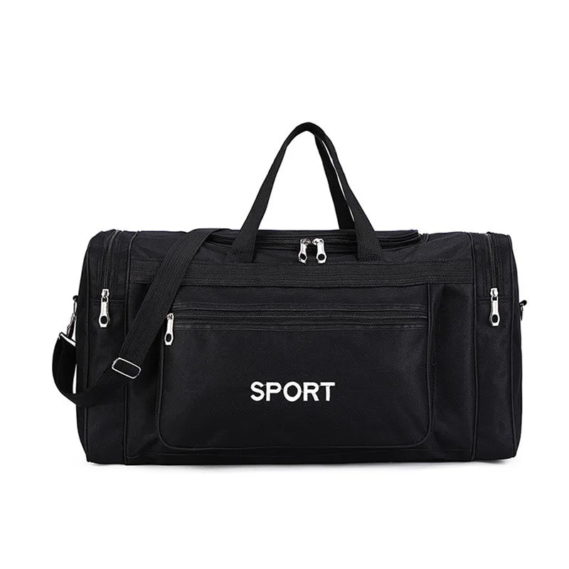 Stylische Nylon Reisetasche - Große Kapazität Schwarz Wochenendtasche 6