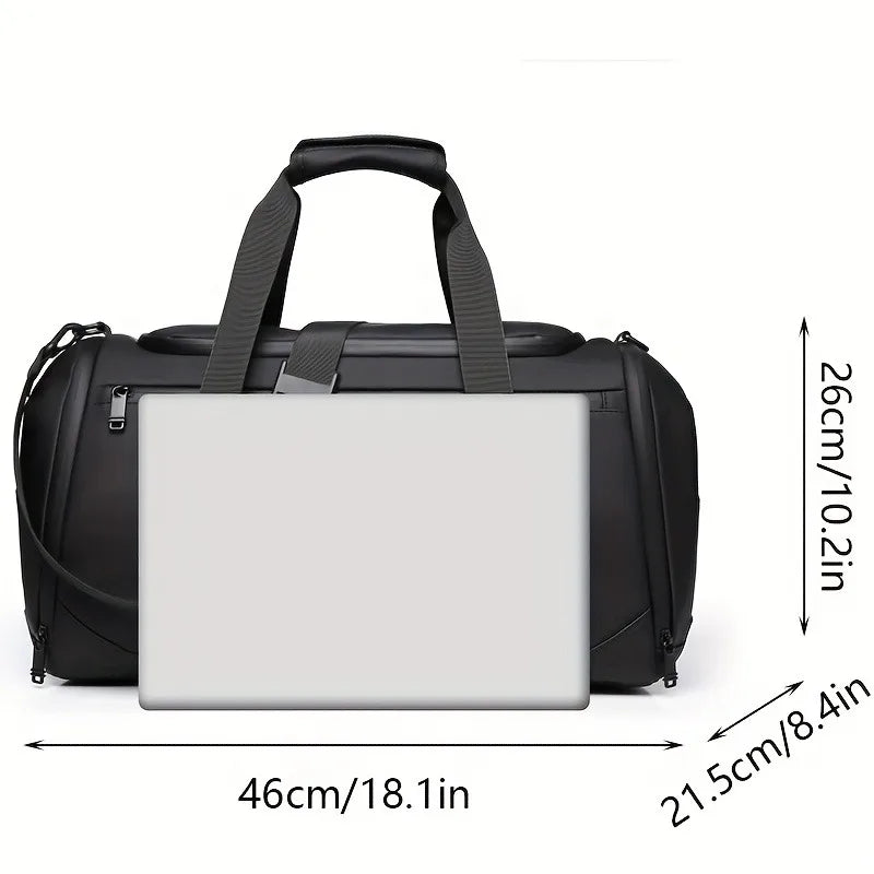Stylische Sporttasche Damen - Geräumige Reisetasche in Schwarz für Übernachtungen 2