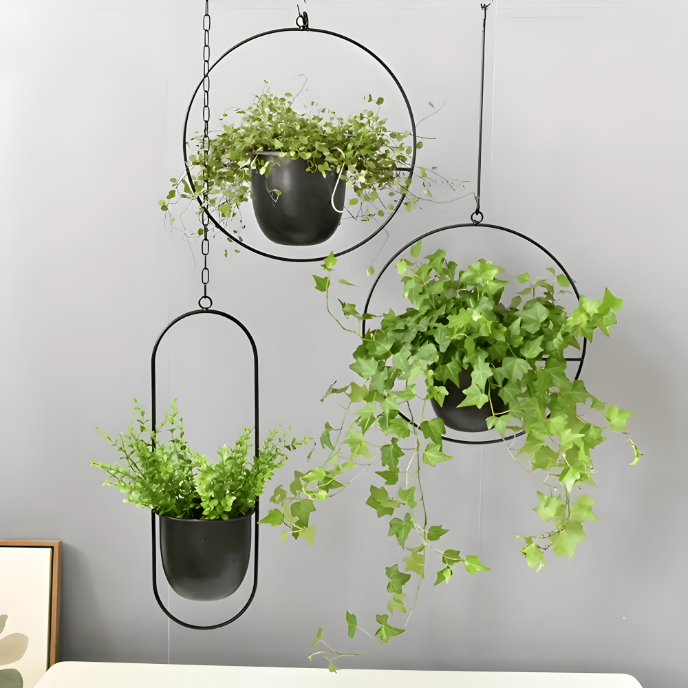 Stilvoller Minimalistischer Hängeblumentopf für moderne Wohnkultur