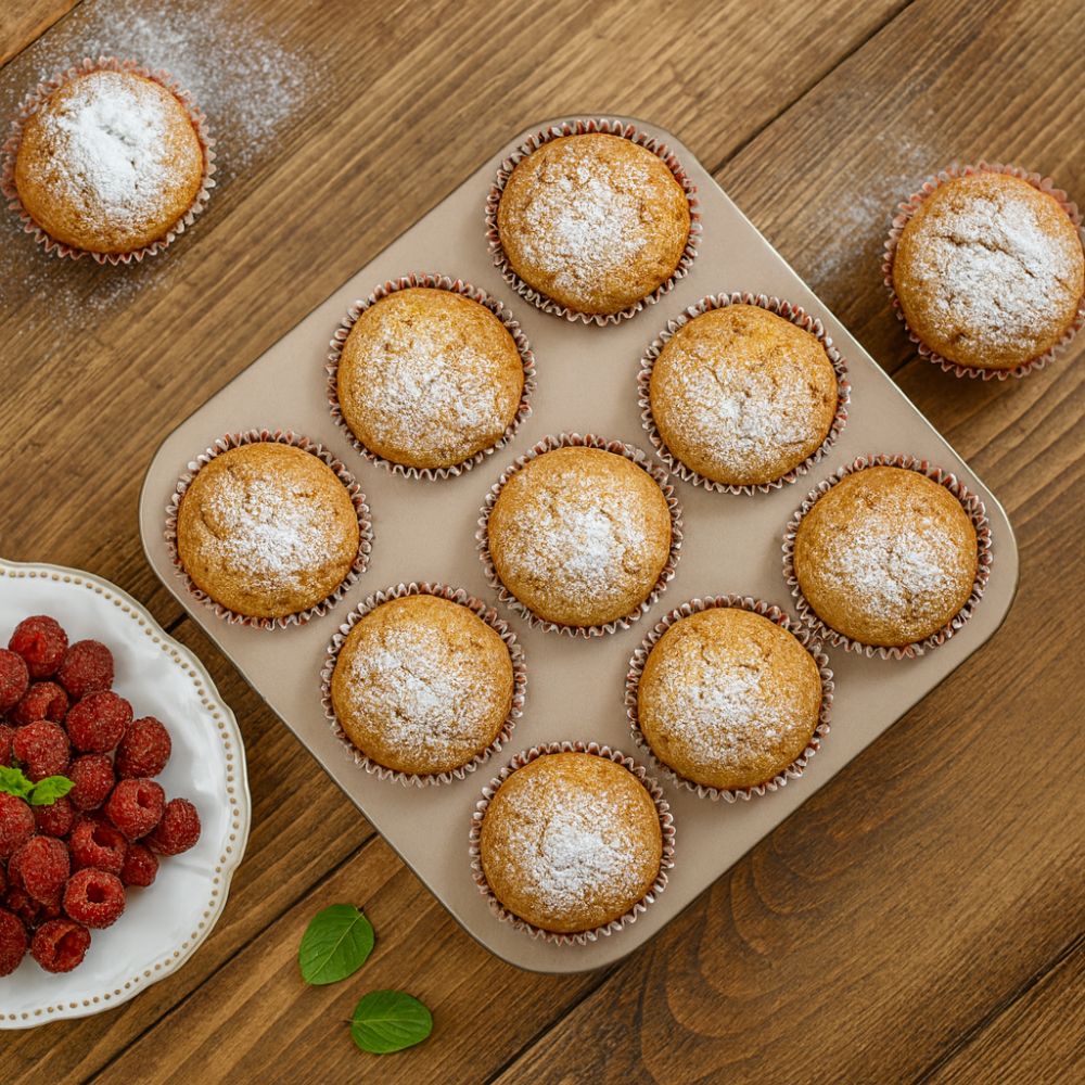 SweetBake Muffinform | Hochwertiger Kohlenstoffstahl, Antihaftbeschichtung 6