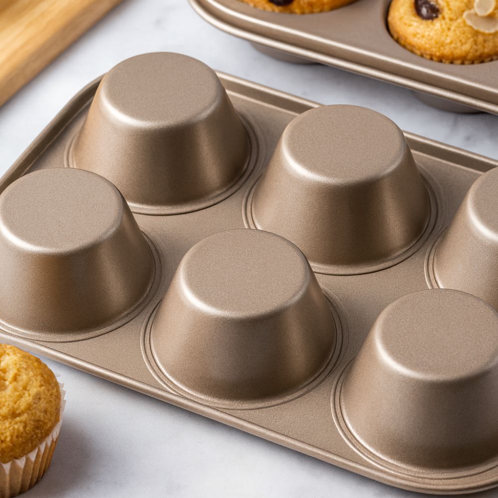 SweetBake Muffinform | Hochwertiger Kohlenstoffstahl, Antihaftbeschichtung 7