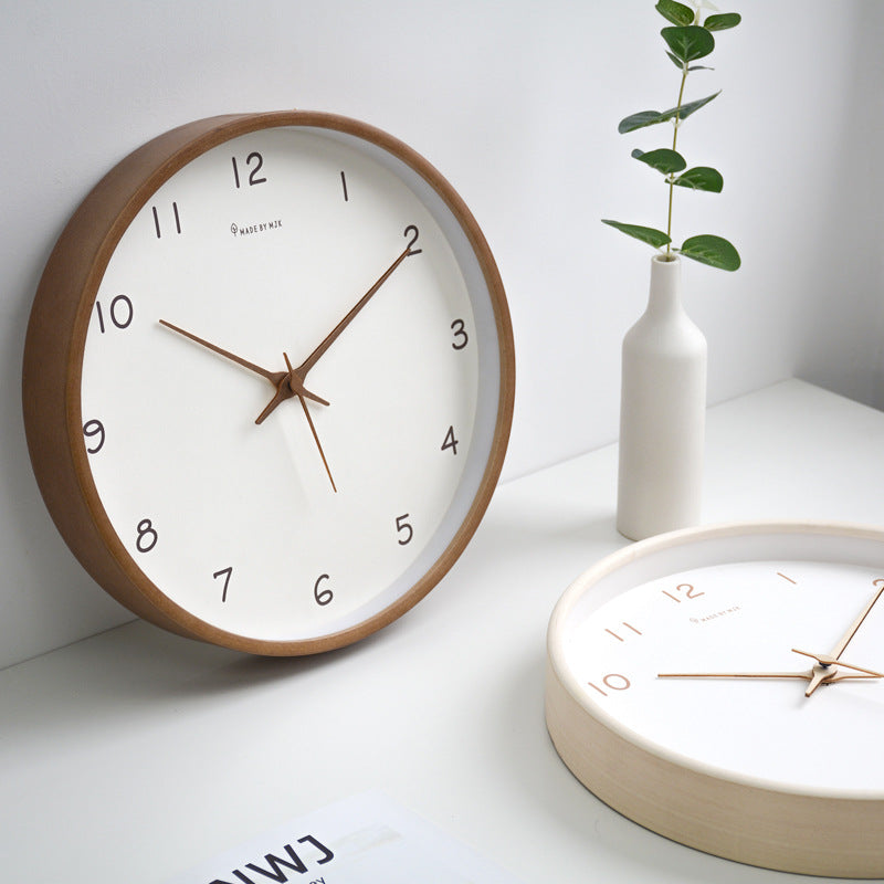 Timber Wanduhr Modern | Massivholz, 30 cm, Zeitloses Design 3