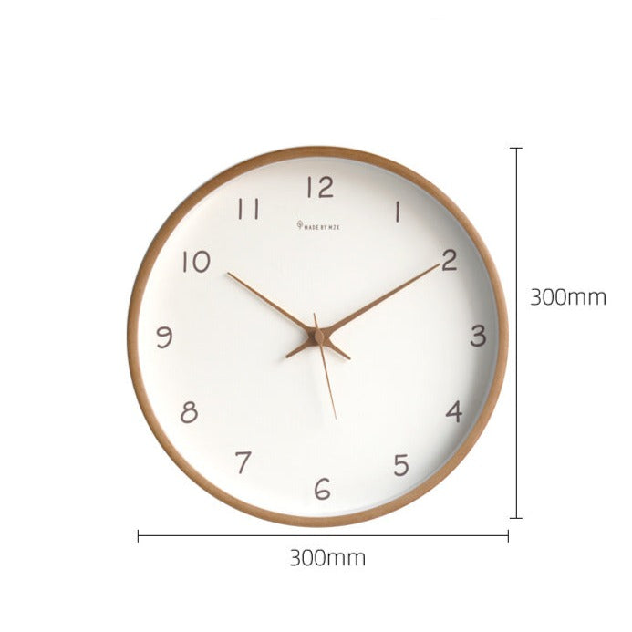Timber Wanduhr Modern | Massivholz, 30 cm, Zeitloses Design 7