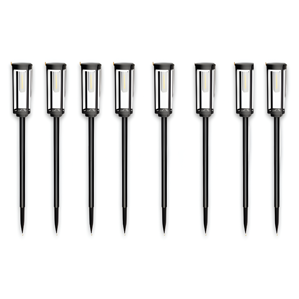TorchDazz Solarlampe - 2/4/8-teilige Wasserdichte Solarlampe Garten - LED Gartenbeleuchtung