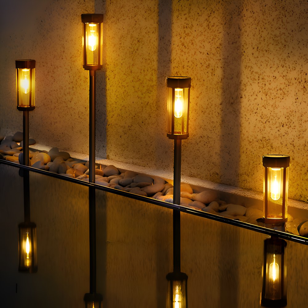 TorchDazz Solarlampe - 2/4/8-teilige Wasserdichte Solarlampe Garten - LED Gartenbeleuchtung