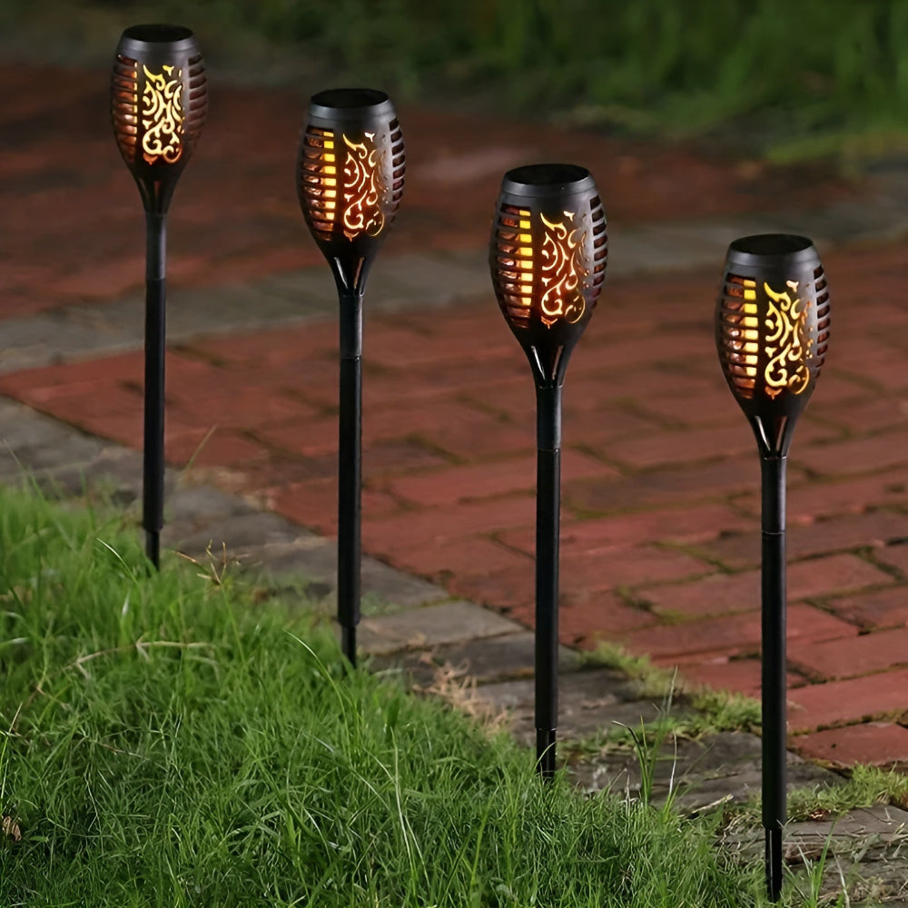 Torchlight - IP65 Wasserdicht Flackernde Flamme Solarleuchten für draußen