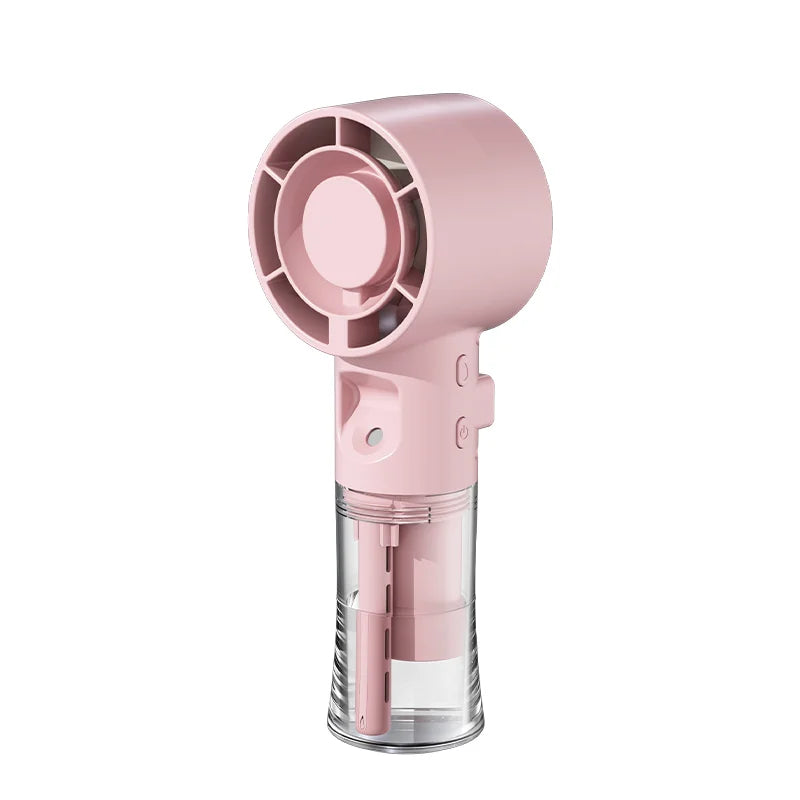 Tragbarer Handventilator mit Wasserspray – Mini-Nebelventilator in Weiß für ultimative Erfrischung unterwegs 8