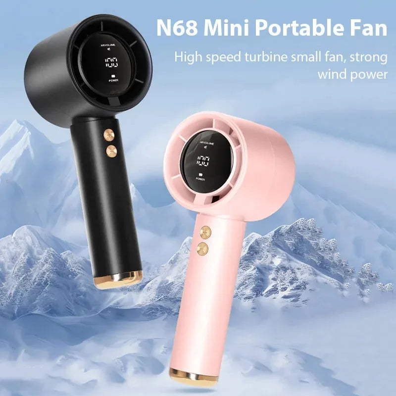 Tragbarer Mini-Handventilator – Leiser USB-Reisebegleiter für Outdoor-Aktivitäten 0