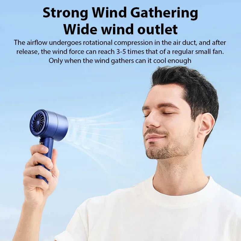 Tragbarer Mini-Handventilator – Leiser USB-Reisebegleiter für Outdoor-Aktivitäten 1