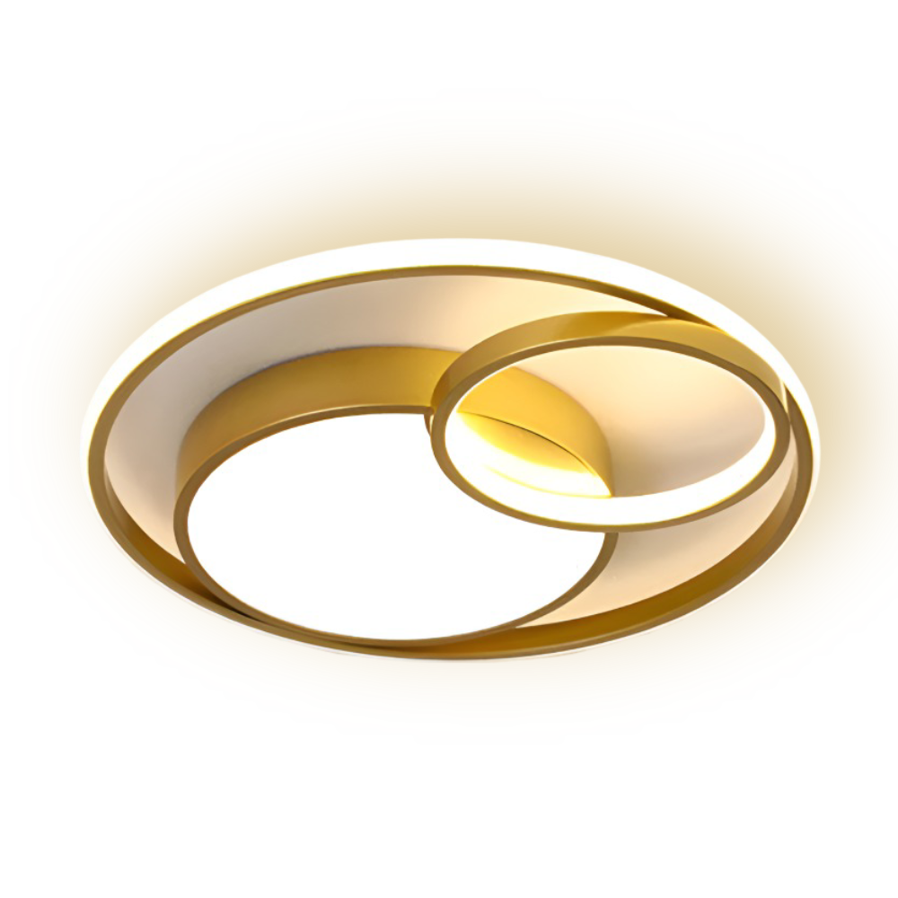 TriCircula Deckenleuchte - Moderne Runde Dimmbare LED Deckenleuchte