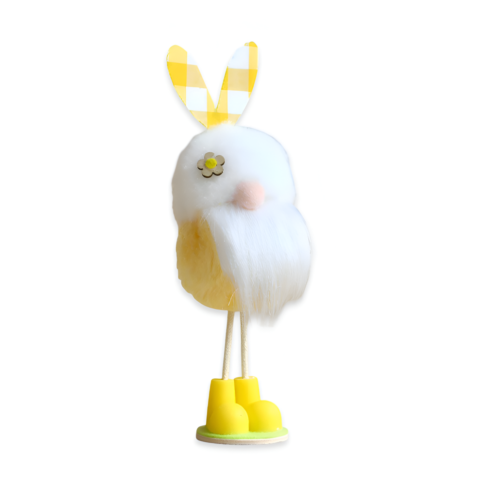 TriElf - Drei Osterzwerge mit Hasenohren - Bunter stehender Wichtel für Osterdeko