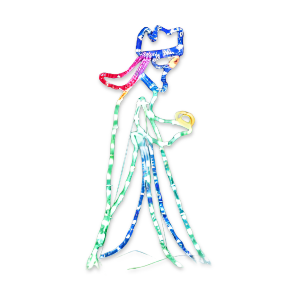 TriSaints Lichterkette - Majestätische Drei Könige Silhouette LED Weihnachtsbeleuchtung