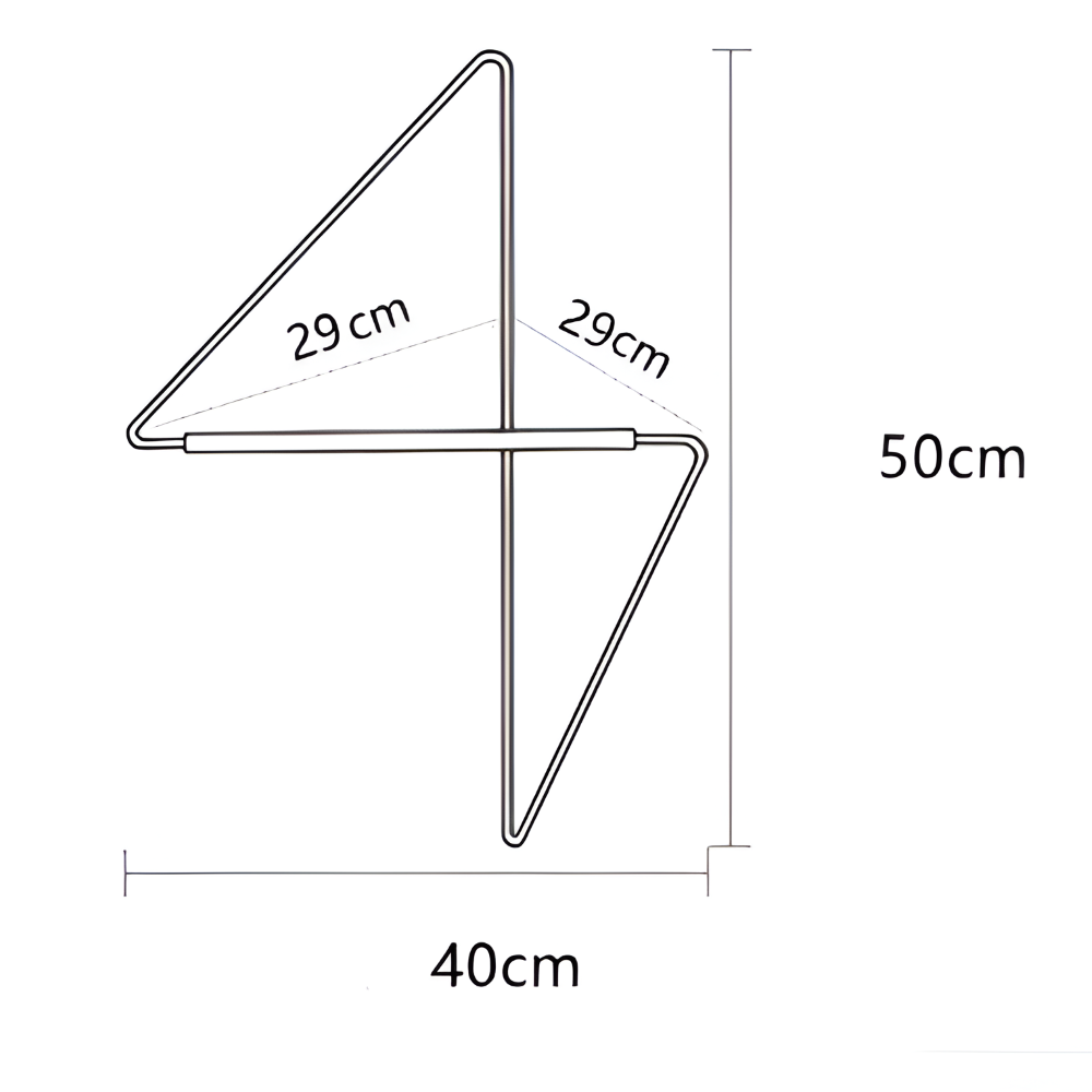 Triad Garderobenständer -  Geometrische Mehrzweck Garderobe aus Metall