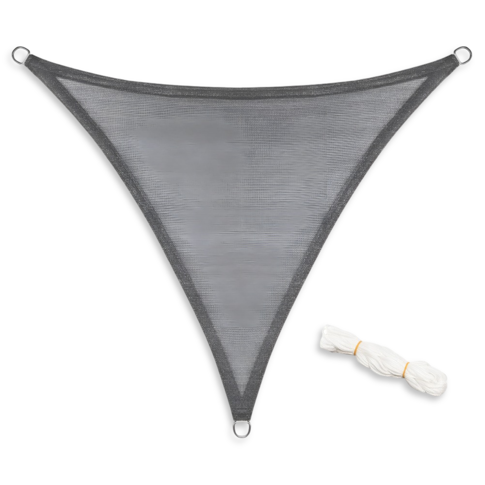 Sonnensegel Dreieckig HDPE Atmungsaktiv - UV-Schutz 50+, 180 g/m² Creme - Garten & Terrasse
