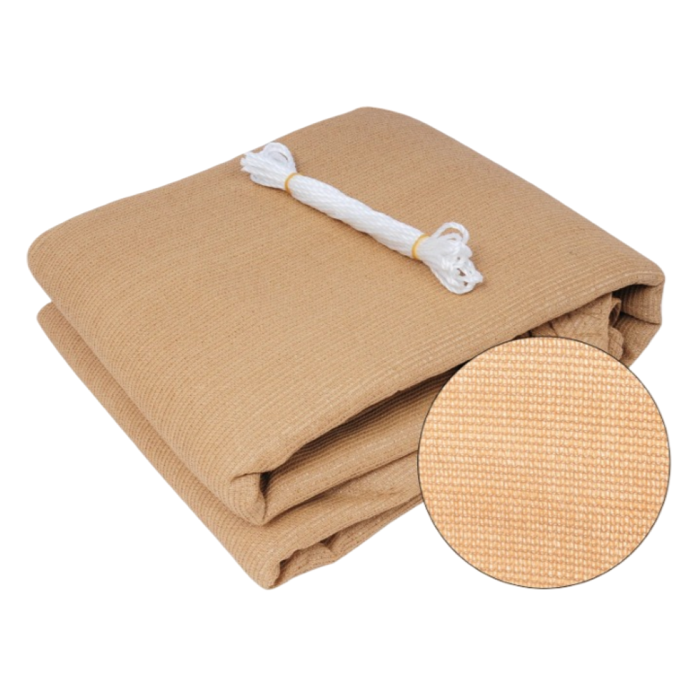Sonnensegel Dreieckig HDPE Atmungsaktiv - UV-Schutz 50+, 180 g/m² Creme - Garten & Terrasse