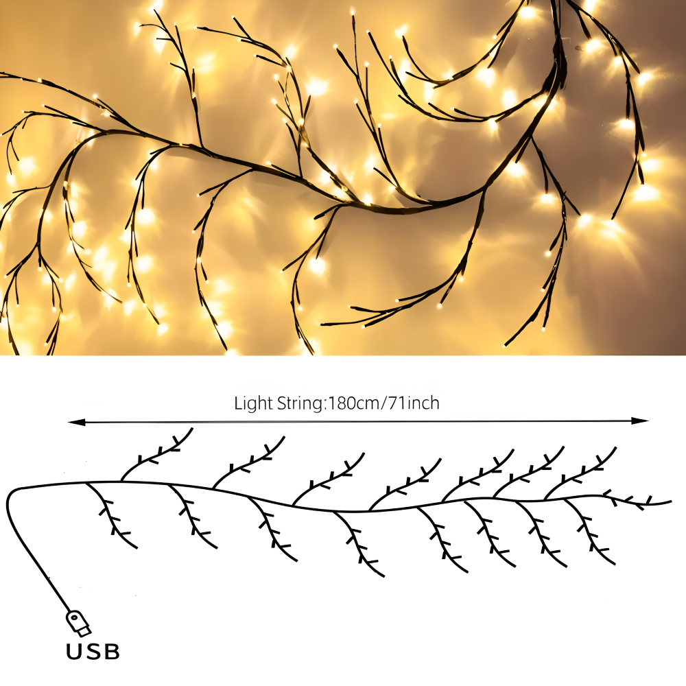 TwinkVine - DIY Biegsame Baumzweig Weihnachtsbeleuchtung