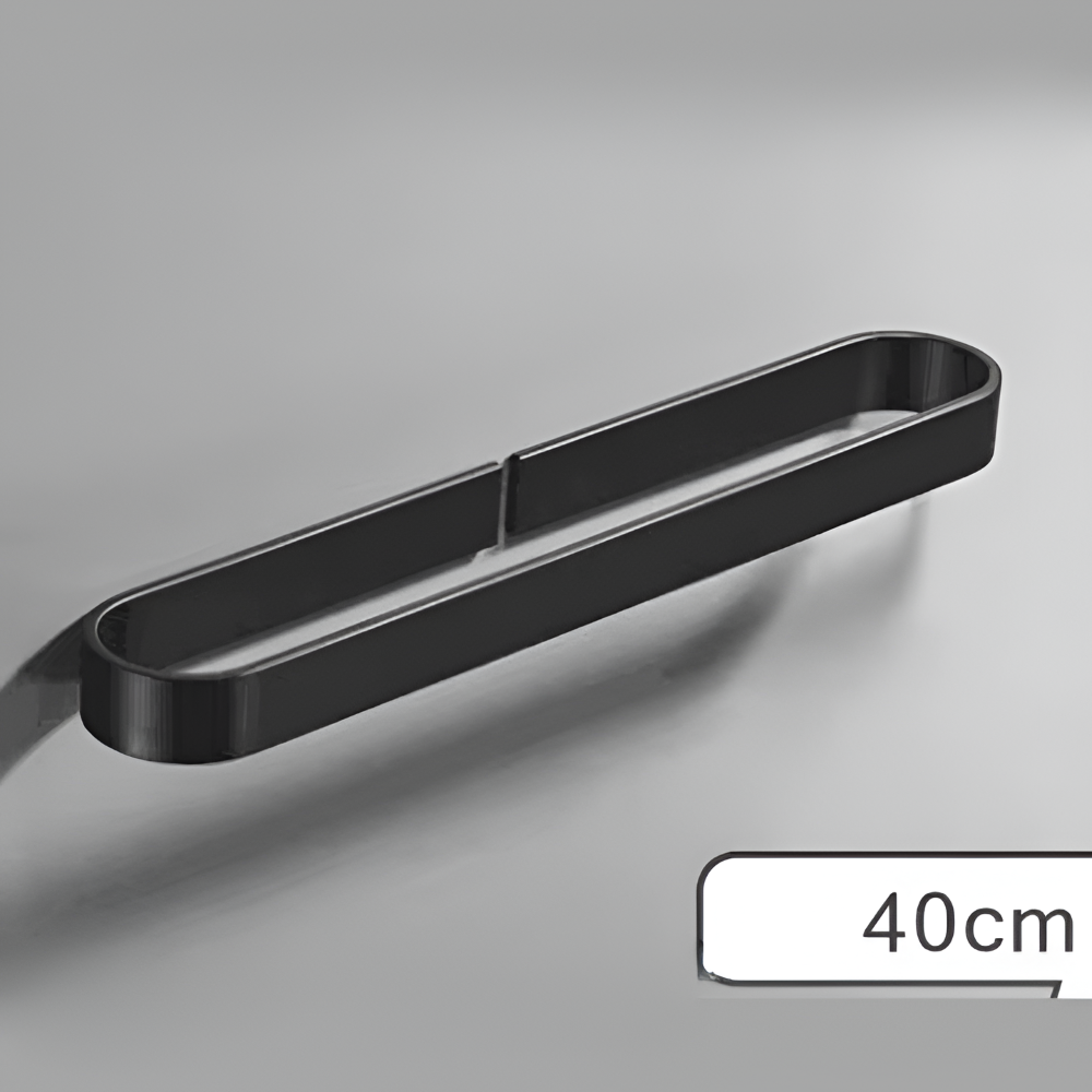 U-Form Handtuchhalter - Rostfrei Aluminium, Schwarz, (30/40/50cm) Handtuchstange