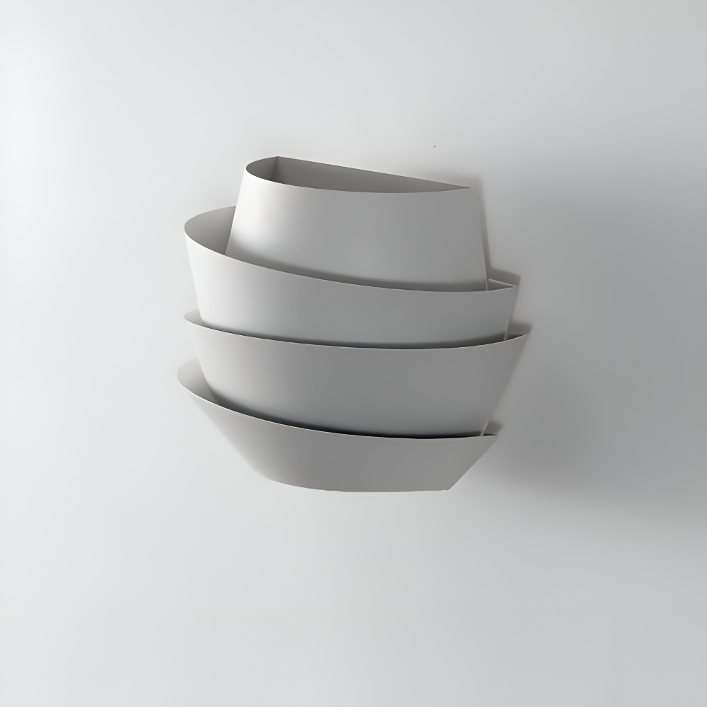 UniqGleam Wandleuchte - Geometrische Wandlampe aus Metall - Dekorative Wandleuchten LED Indoor