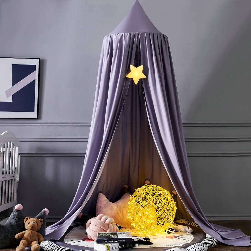 Verspielter Hänge-Bettbaldachin - Atmungsaktives Polyester-Baumwoll-Gemisch für Kinderzimmer Decor 11