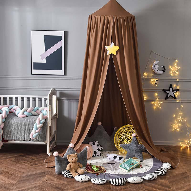 Verspielter Hänge-Bettbaldachin - Atmungsaktives Polyester-Baumwoll-Gemisch für Kinderzimmer Decor 19