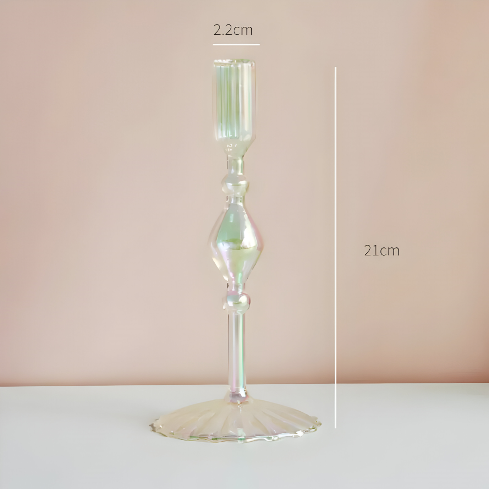Lebendiger Kunstglas Kerzenhalter für die Wohnkultur