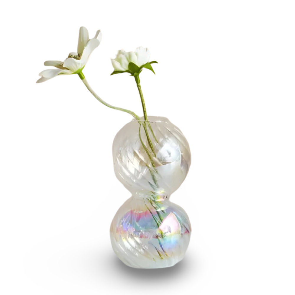 Lebendiger Kunstglas Kerzenhalter für die Wohnkultur