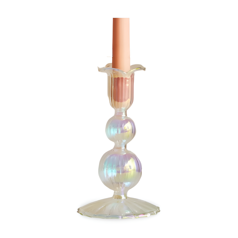 Lebendiger Kunstglas Kerzenhalter für die Wohnkultur