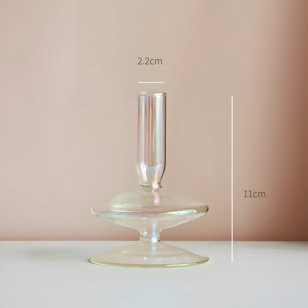 Lebendiger Kunstglas Kerzenhalter für die Wohnkultur