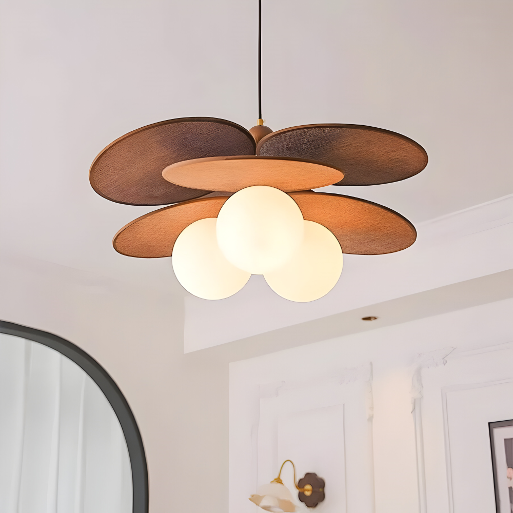 Vintage Rattan Gewebte Pendelleuchte - Retro Hängeleuchte für Stilvolle LED Deckenleuchte für Elegante Dekoration