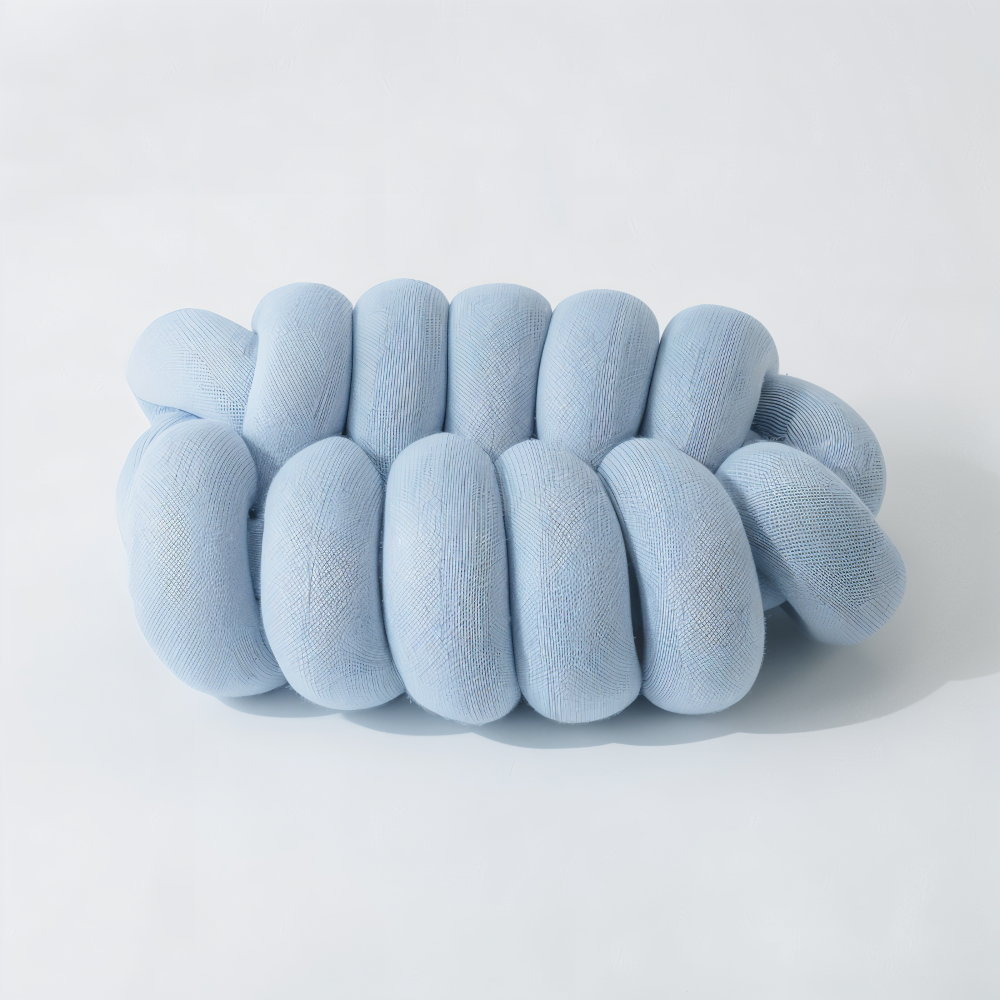 VividKnot  - Baumwolle Gestrickt Deko Kissen für Sofa & Stuhl Bliss